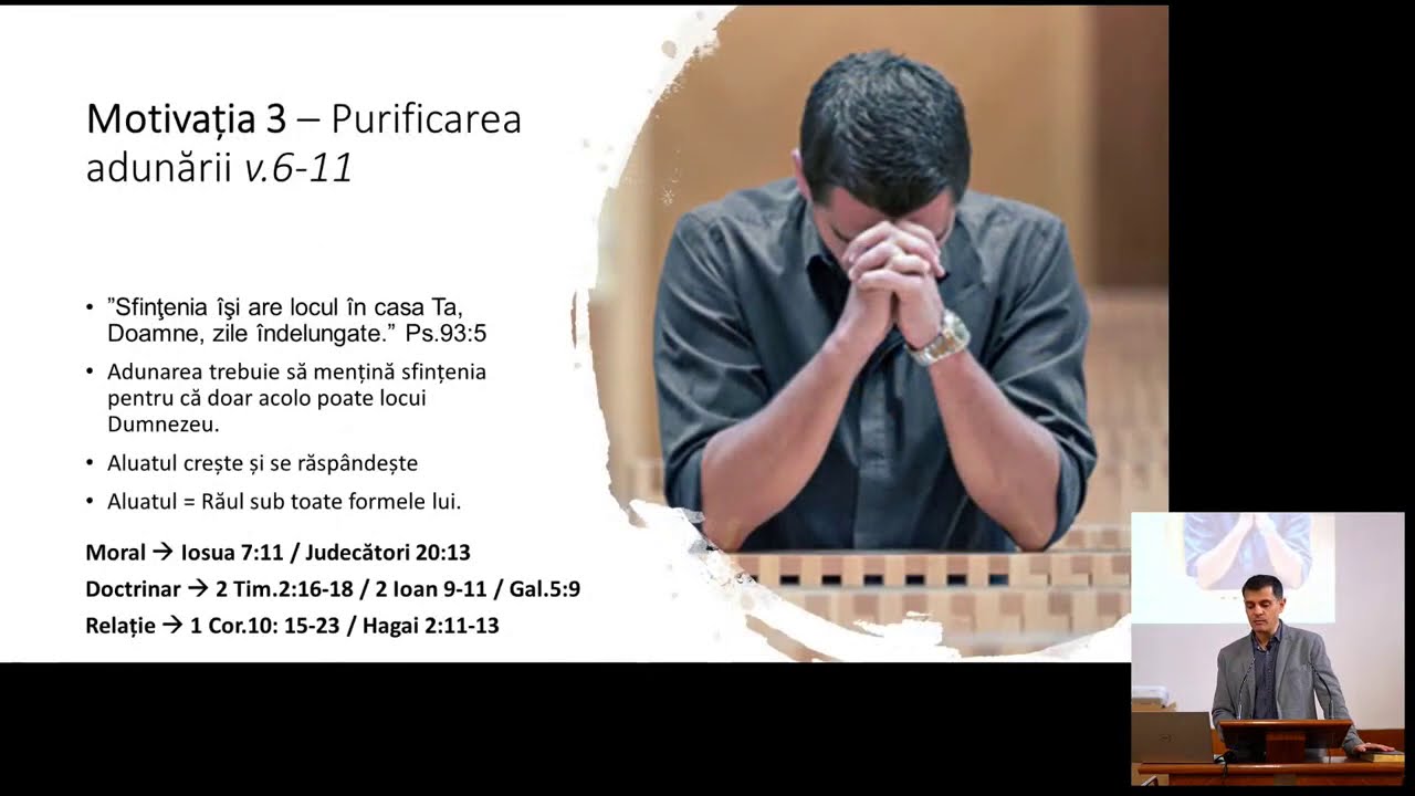 1 Corinteni 5. Eșec în judecarea răului moral din biserică.