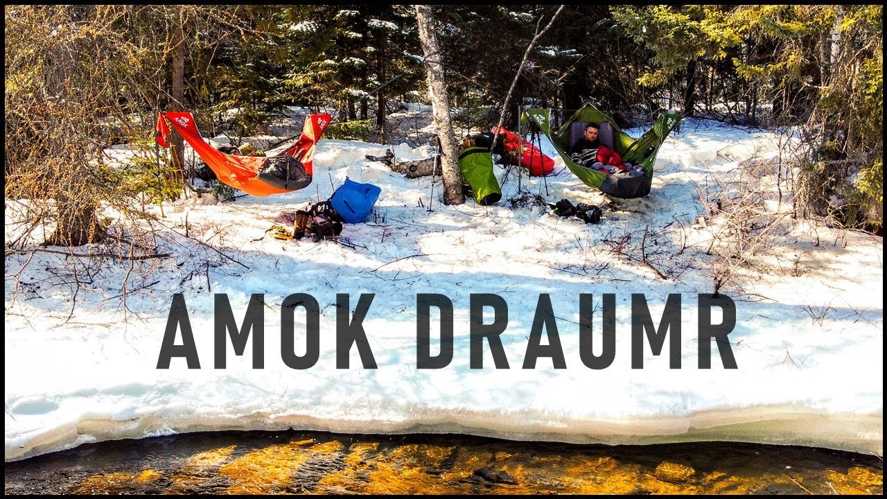First Night in the AMOK DRAUMR - Winter Hammock Camping in Deep Snow