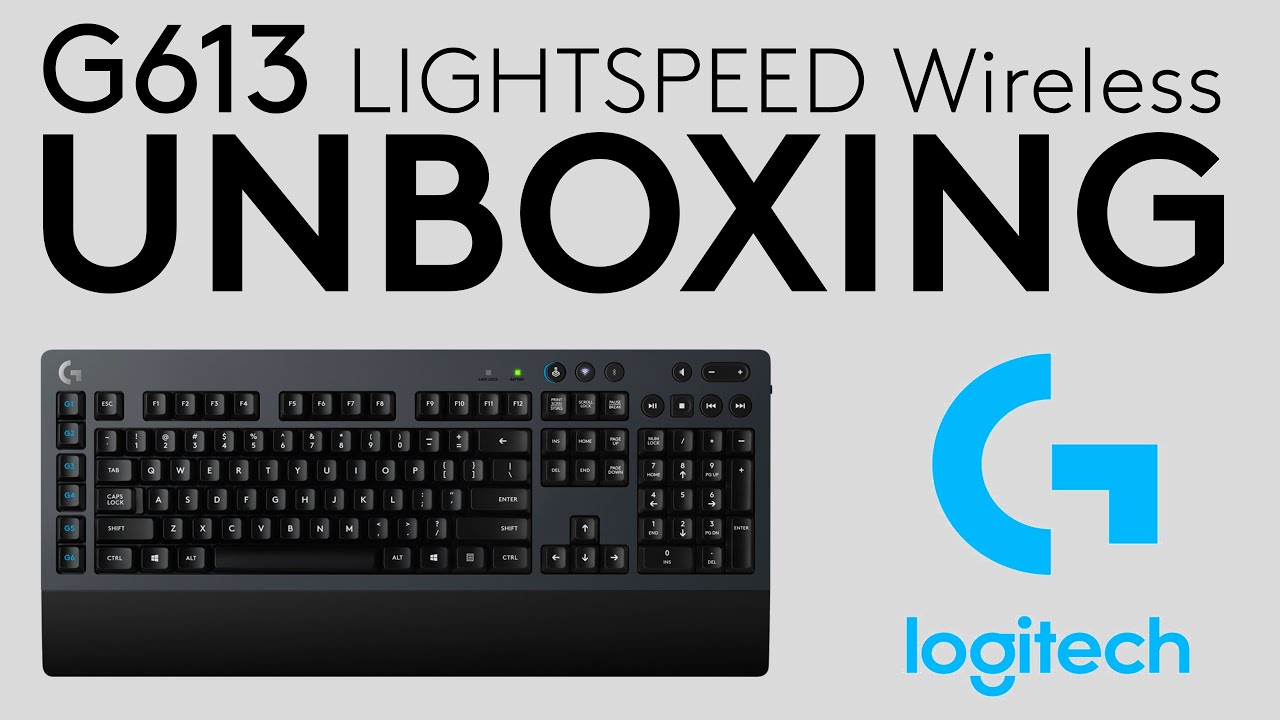 Logitech G613 LightSpeed ​​Беспроводная клавиатура распаковка