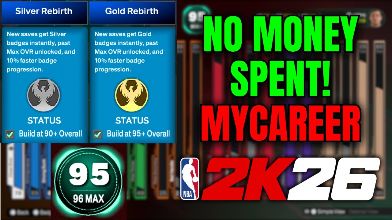 How to Unlock Rebirth No Money Spent in NBA 2K26
