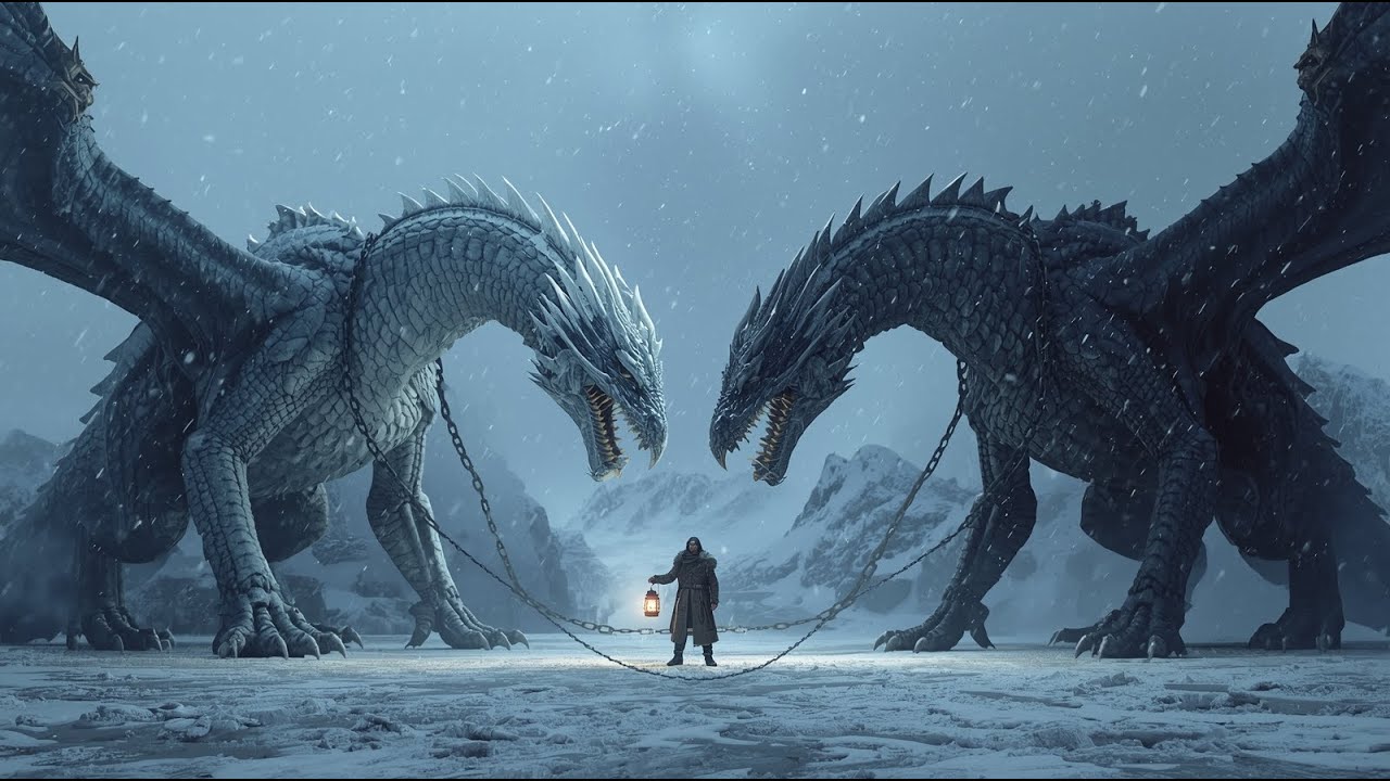 On the Edge of Death, Two Chained Dragons Saw a Figure in the Snow — It Was Human