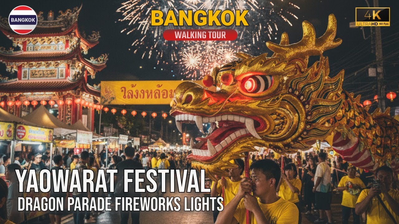 Dragons, Fireworks & Culture Bangkok Chinatown Opening of Yaowarat Vegetarian Festival 2025