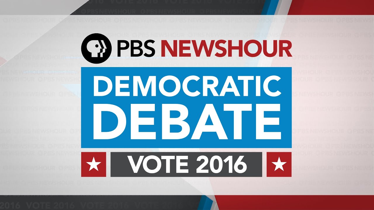 PBS NewsHour Democratic Debate with Closed Captions