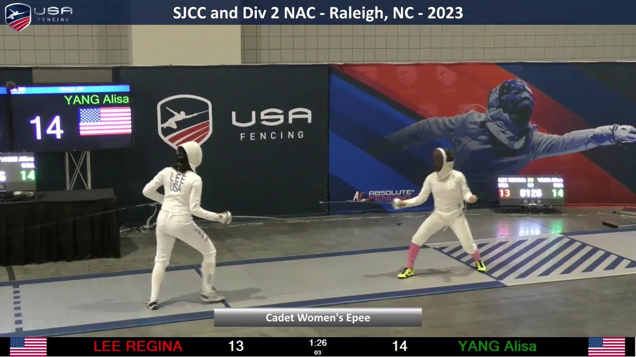 SJCC and Div 2 NAC - Cadet Women's Epee Final  - Raleigh, NC  - 2023