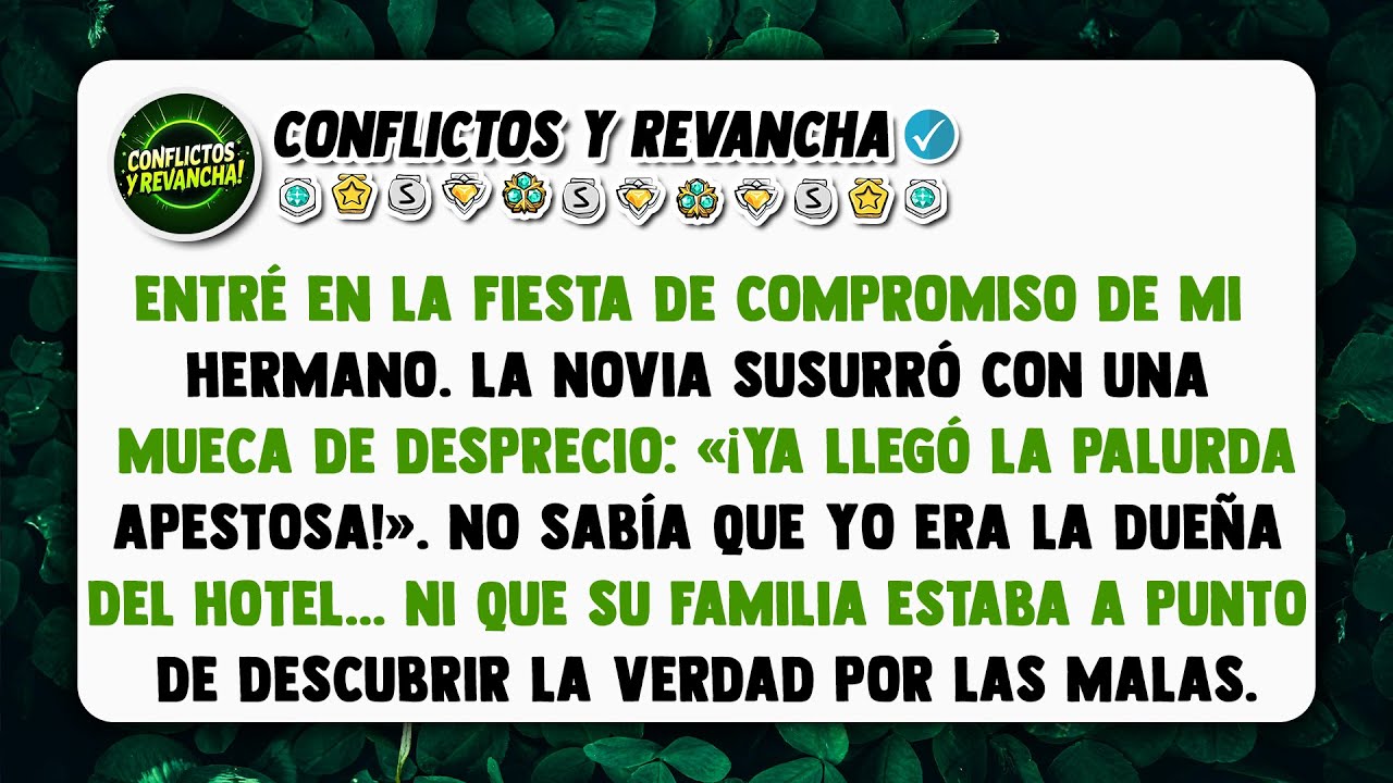 Entré en la fiesta de compromiso de mi hermano. La novia susurró con una mueca de desprecio...