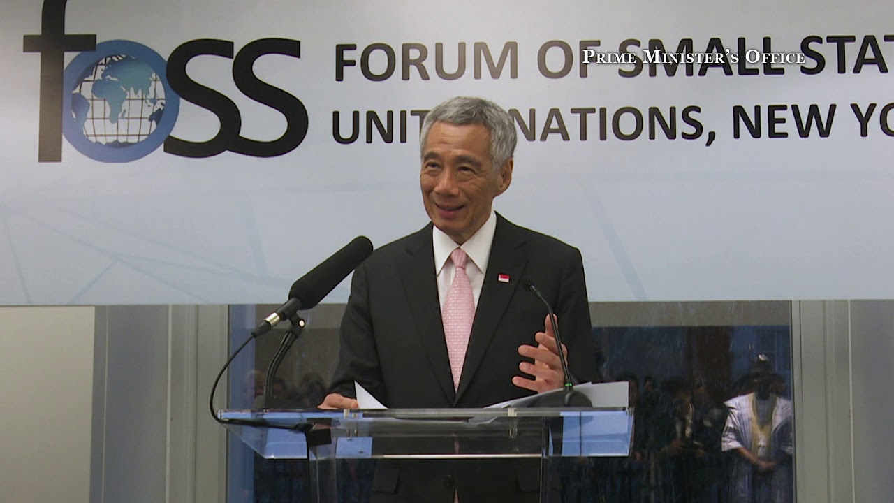 PM Lee Hsien Loong at the Forum of Small States Reception (Sep 2019)