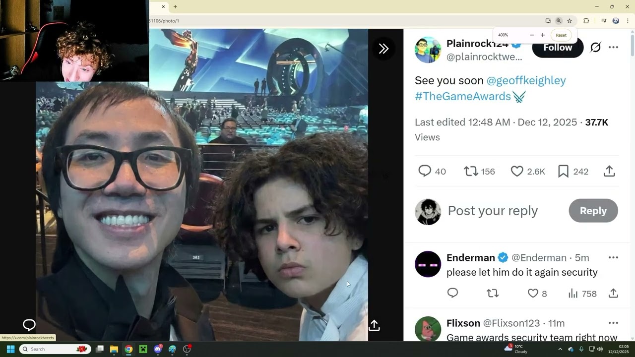 BILL CLINTON KID RETURNS TO THE GAME AWARDS