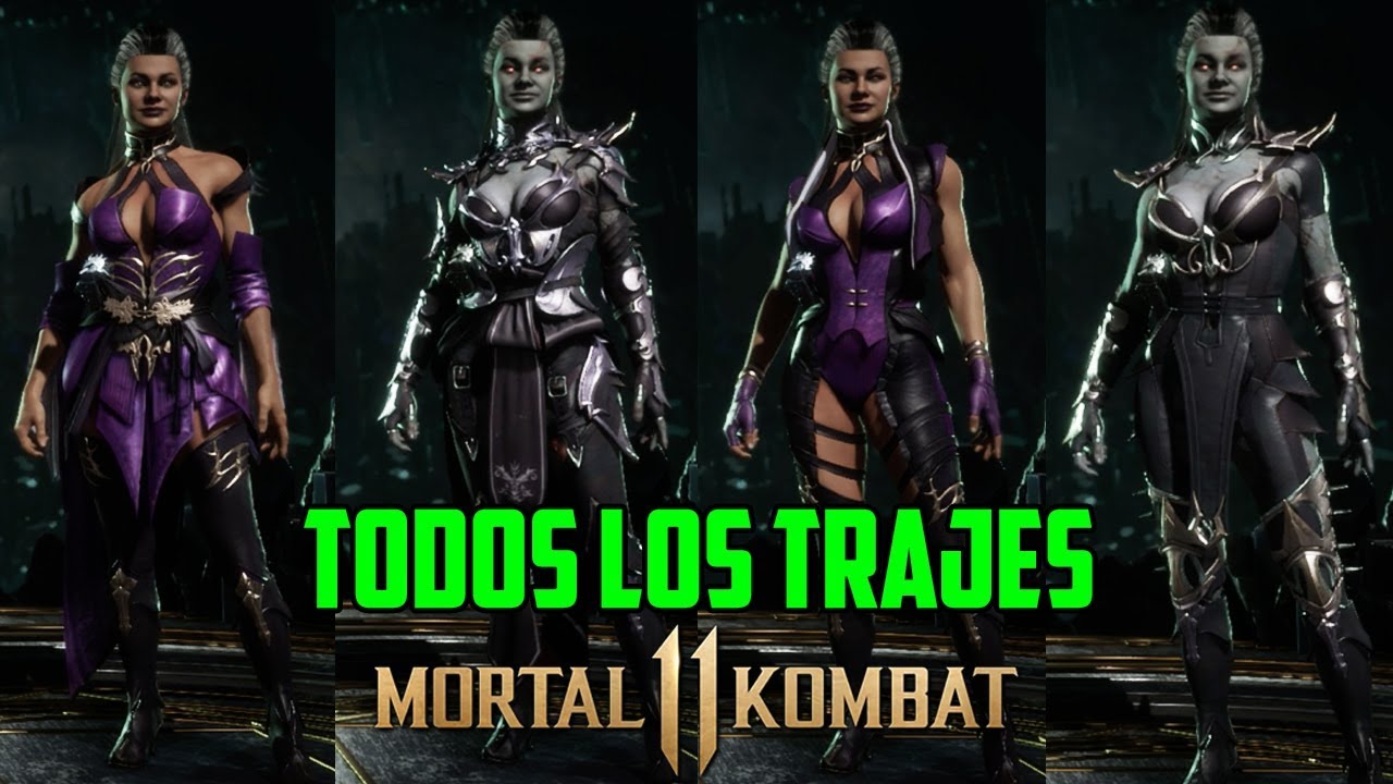 Mortal Kombat 11 | Sindel | Todos los Trajes, Intros y Poses |