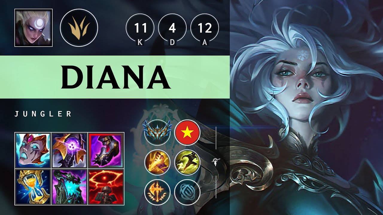 Diana Jungle vs Lee Sin - VN Challenger Patch 25.17