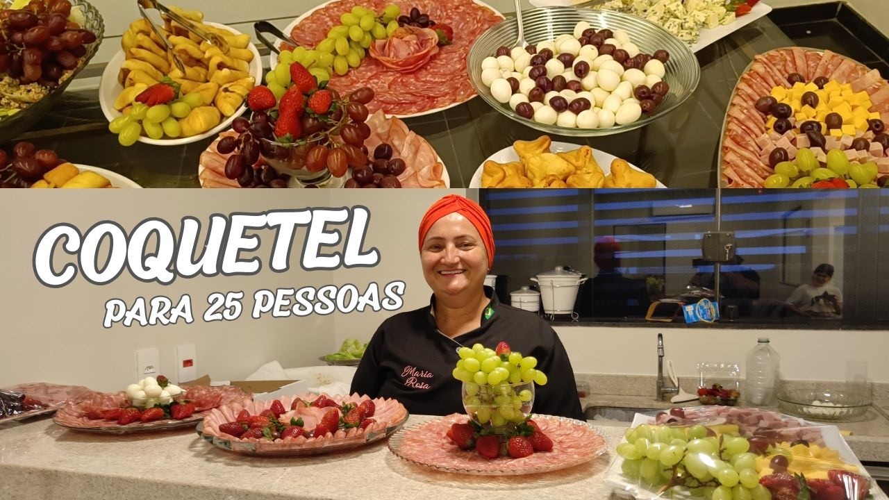 Coquetel para 25 pessoas