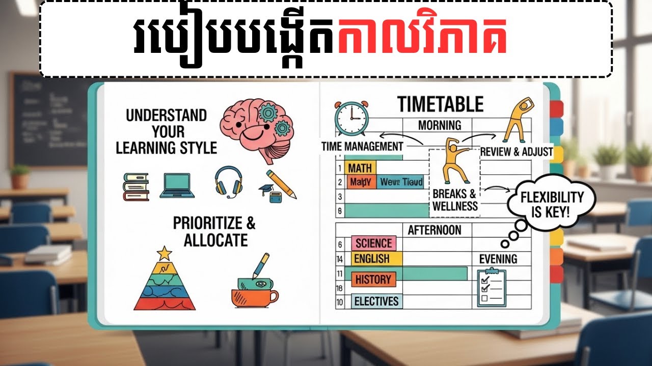 របៀបរៀបកាលវិភាគដែលមានប្រសិទ្ធិភាព | How To Make Schedule