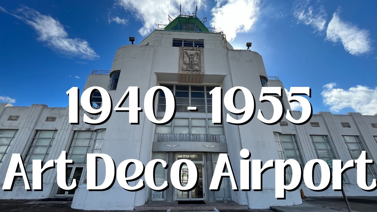 Аэропорт в стиле ар-деко 1940 года / Старое здание муниципального терминала Хьюстона / Хьюстон, Т...