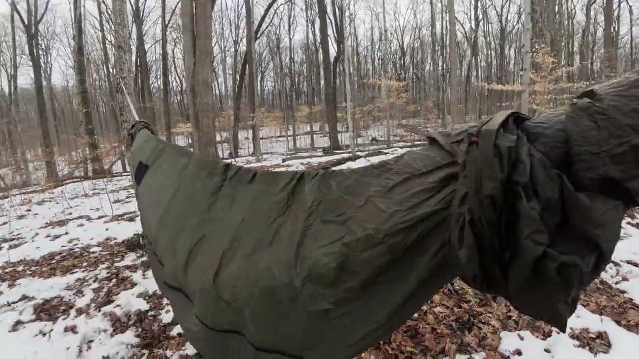 Solo Winter Hammock Camping