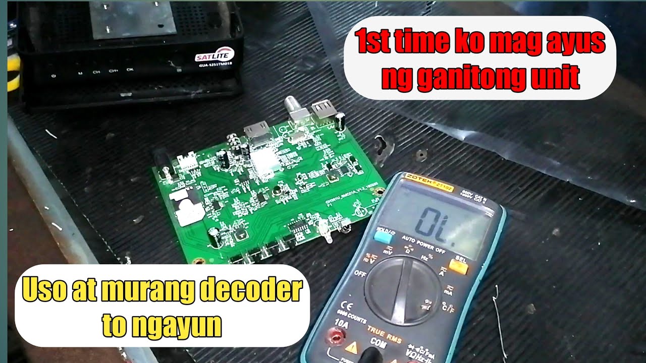 1st time kung aayusin itong no power na satellite decoder