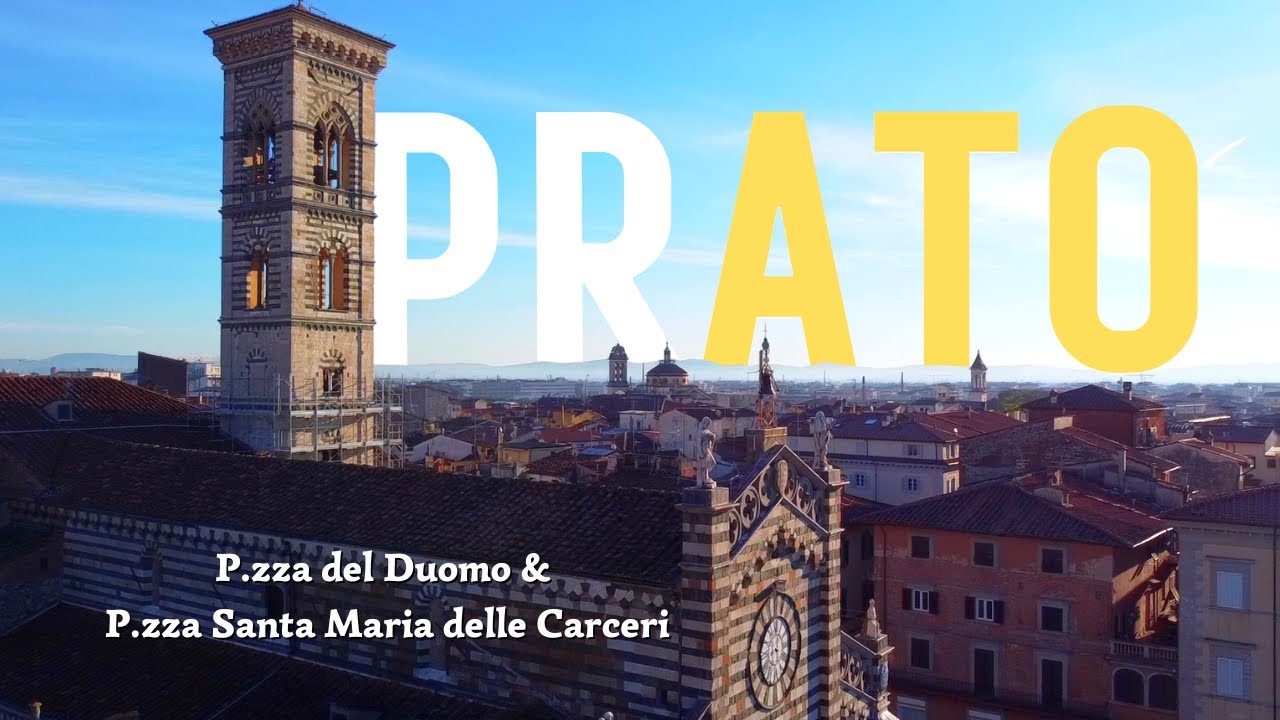 CENTRO DI PRATO - Duomo & Castello | Versione cinematica con DRONE