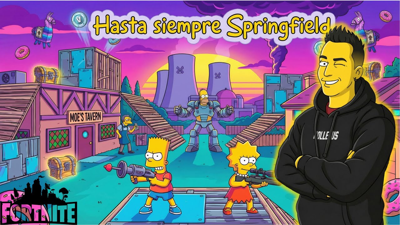 HASTA SIEMPRE SPRINGFIELD… ¿Nos iremos con un final ÉPICO? 🍩🔥 FORTNITE x LOS SIMPSONS