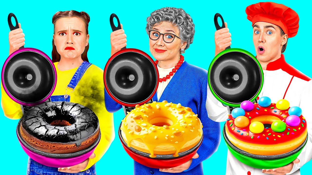 Кулинарный Челлендж: Я против Бабушки | Потрясающие Кулинарные Рецепты от Crazy DO