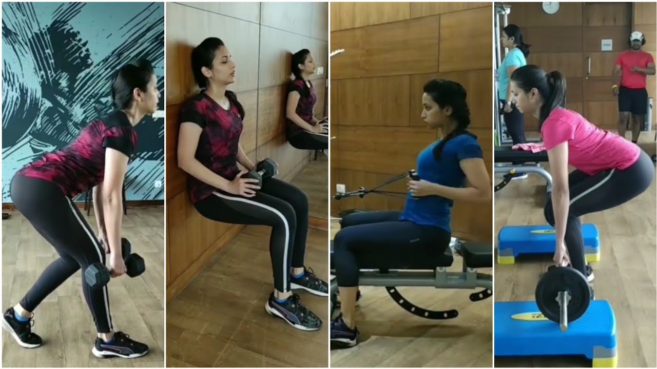 K.G.F movie heroine srinidhi Shetty in gym|miss india. #shorts #gym #srindhisherty #heroine