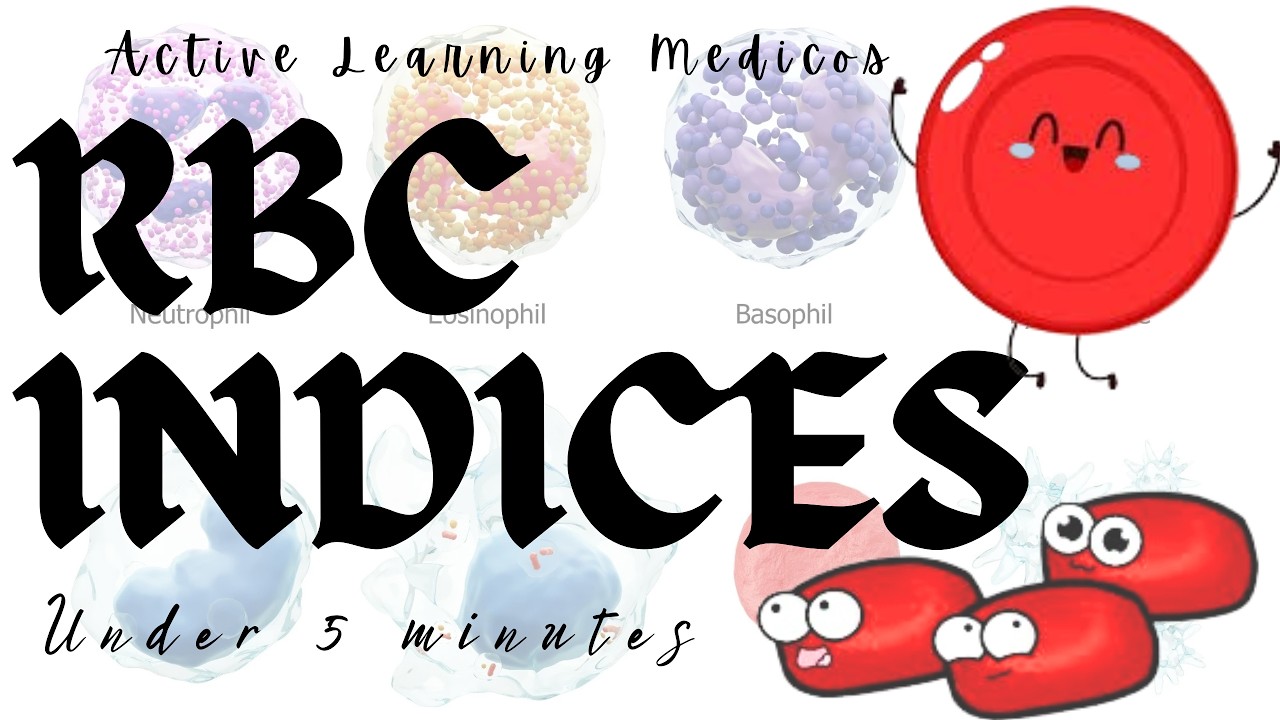 RBC Indices Rapid Revision #Hematology under 5 mins