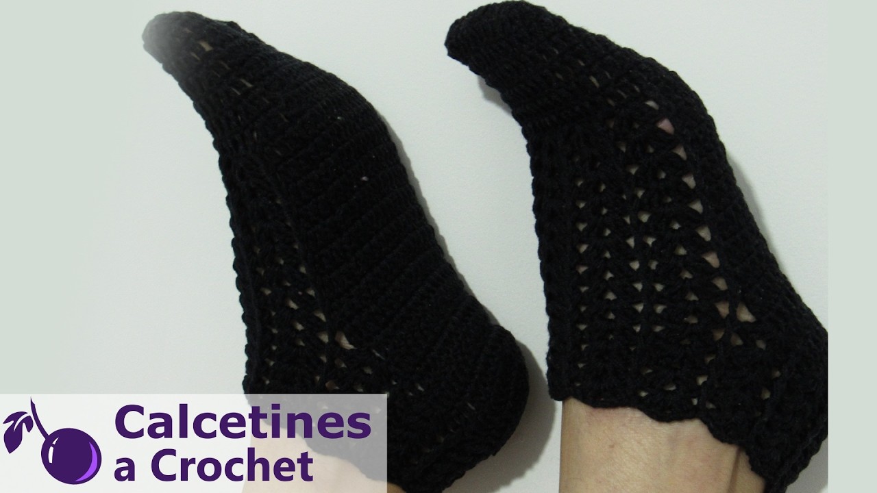 CALCETINES MEDIAS Tejidos a CROCHET Punto Mariposa Tutorial paso a paso
