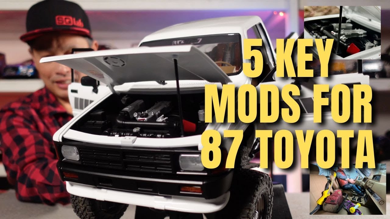 RC4WD 1987 Toyota RTR RC Trail Crawler - Box stock then 5 key upgrades for rock crawling performance