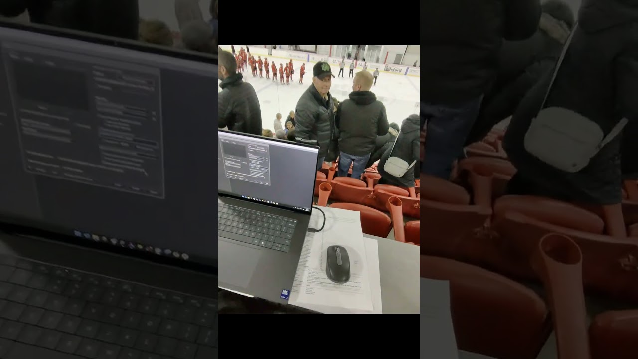 High School hockey photography work flow