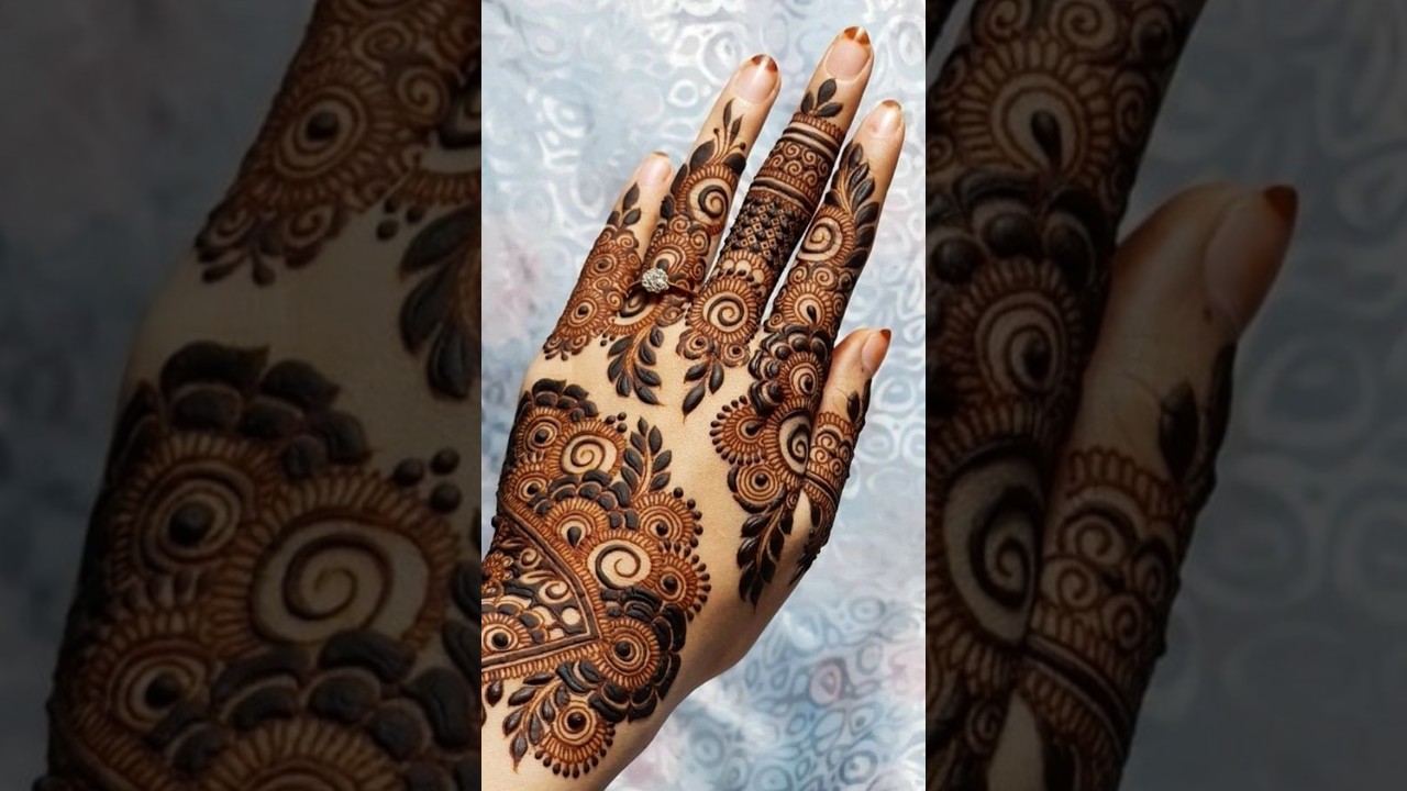 back hand mehndi designs 2025
