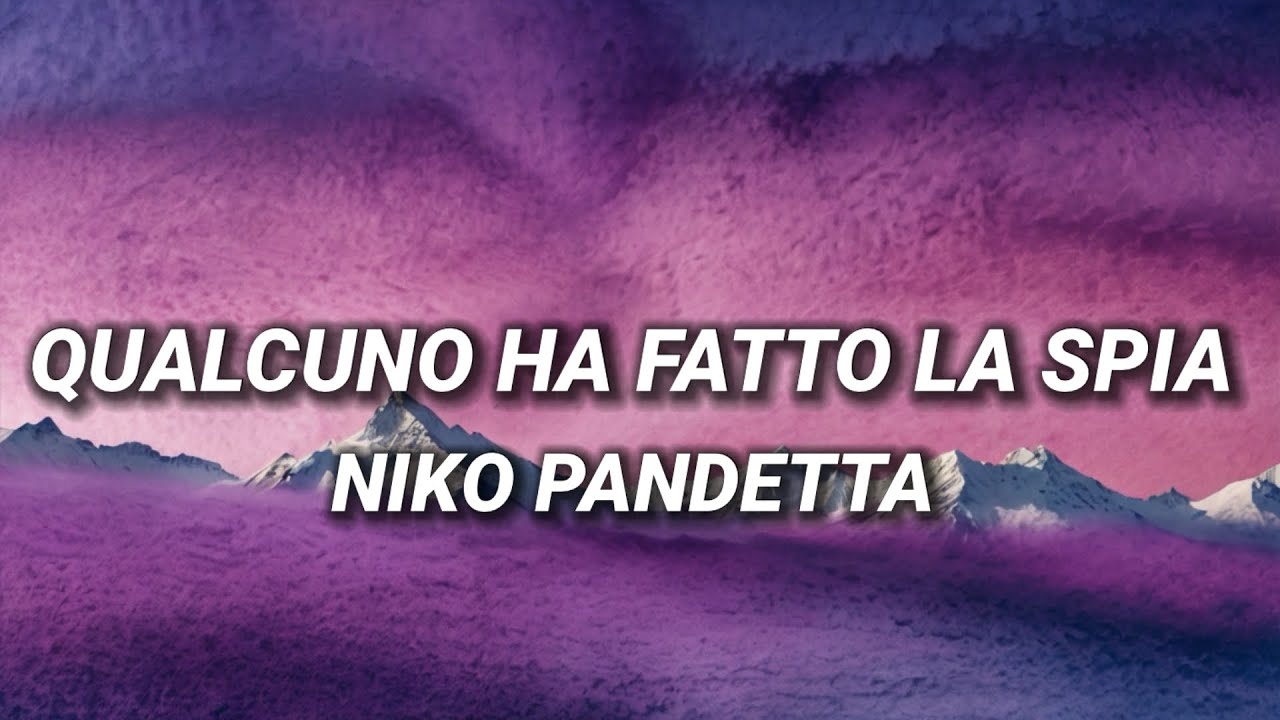 Niko Pandetta Feat. Artie 5ive - QUALCUNO HA FATTO LA SPIA (Sanremo 2026)