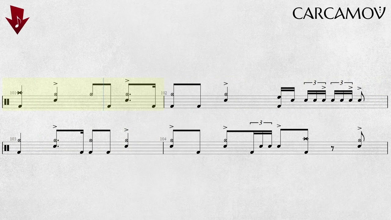 DEEP PURPLE - Smoke On The Water | ISOLATED DRUM COVER + PDF SCORE 📄