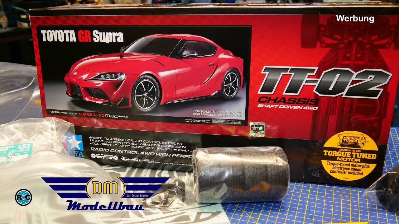 Tamiya TT-02 Chassis Toyota GR Supra - UNBOXING TT02