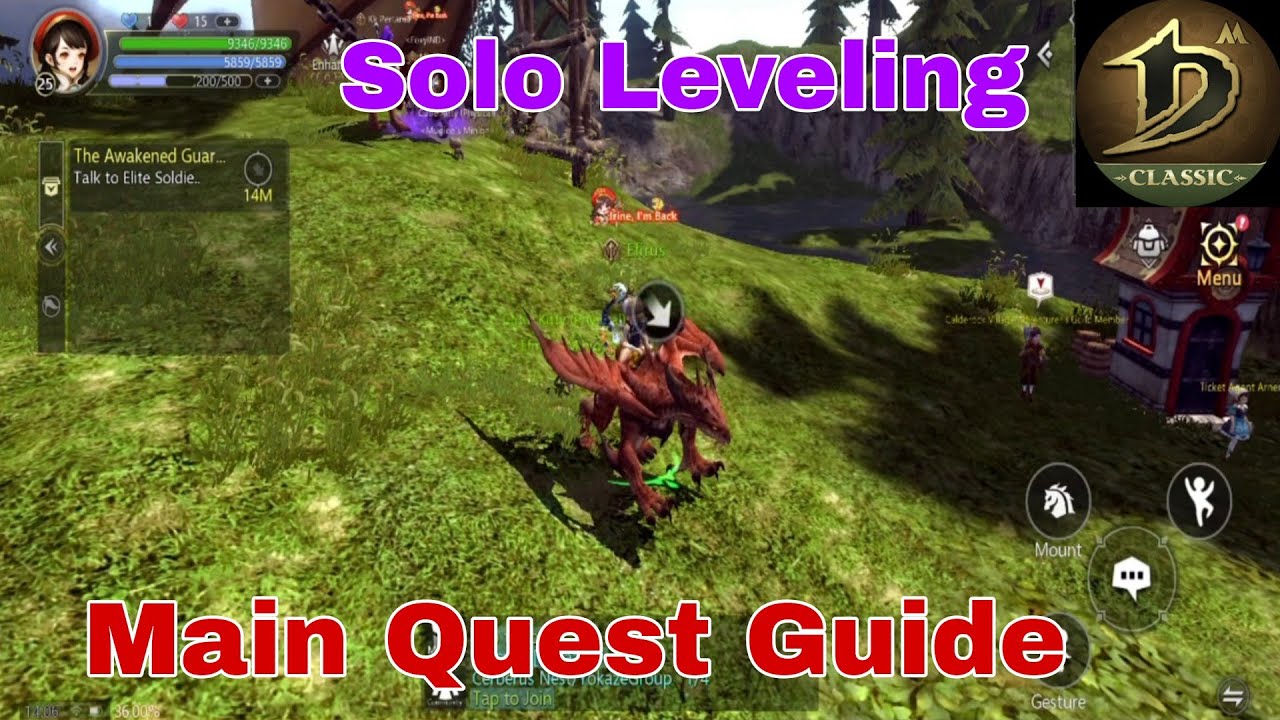 Dragon Nest M Classic | Fast Leveling Guide • Main Quest