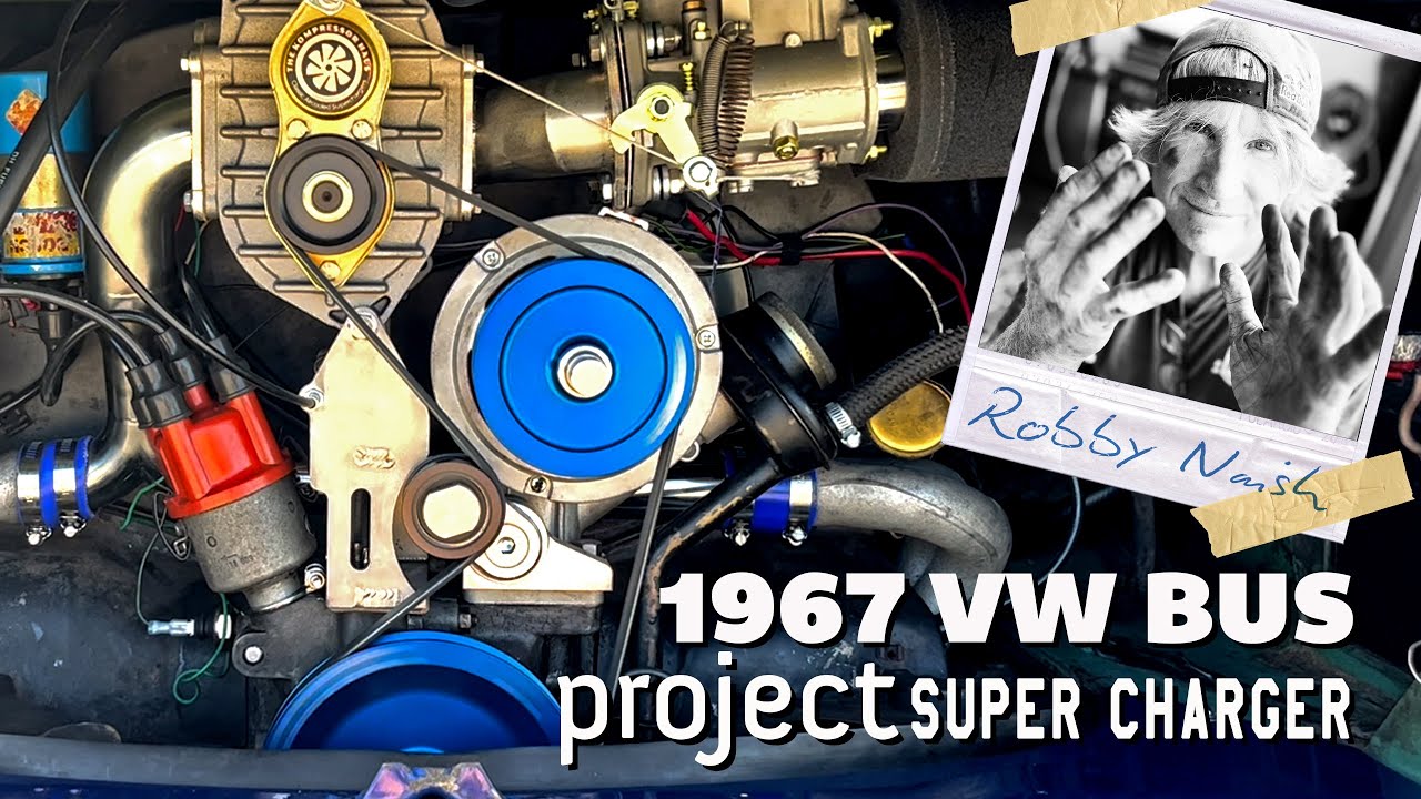 1967 VW Bus Super Charger Install