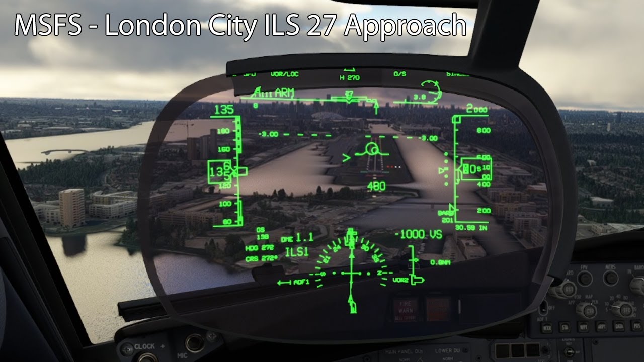 MSFS - London City Airport ILS 27 Approach