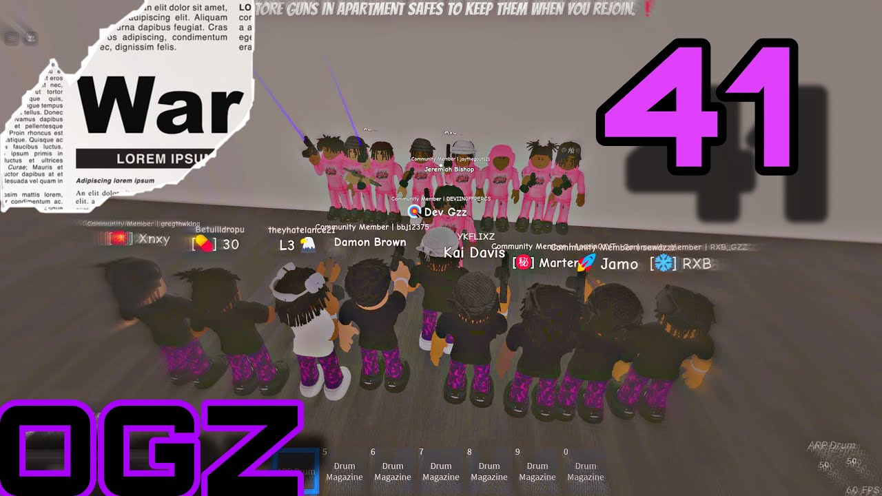OGZ VS 41 WAR
