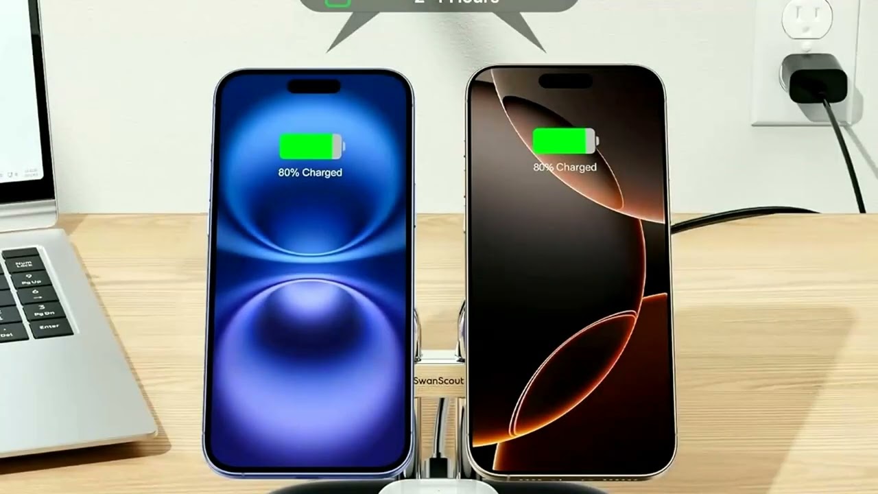 SwanScout 706M Dual Magnetic Wireless Charger for iPhone & AirPods