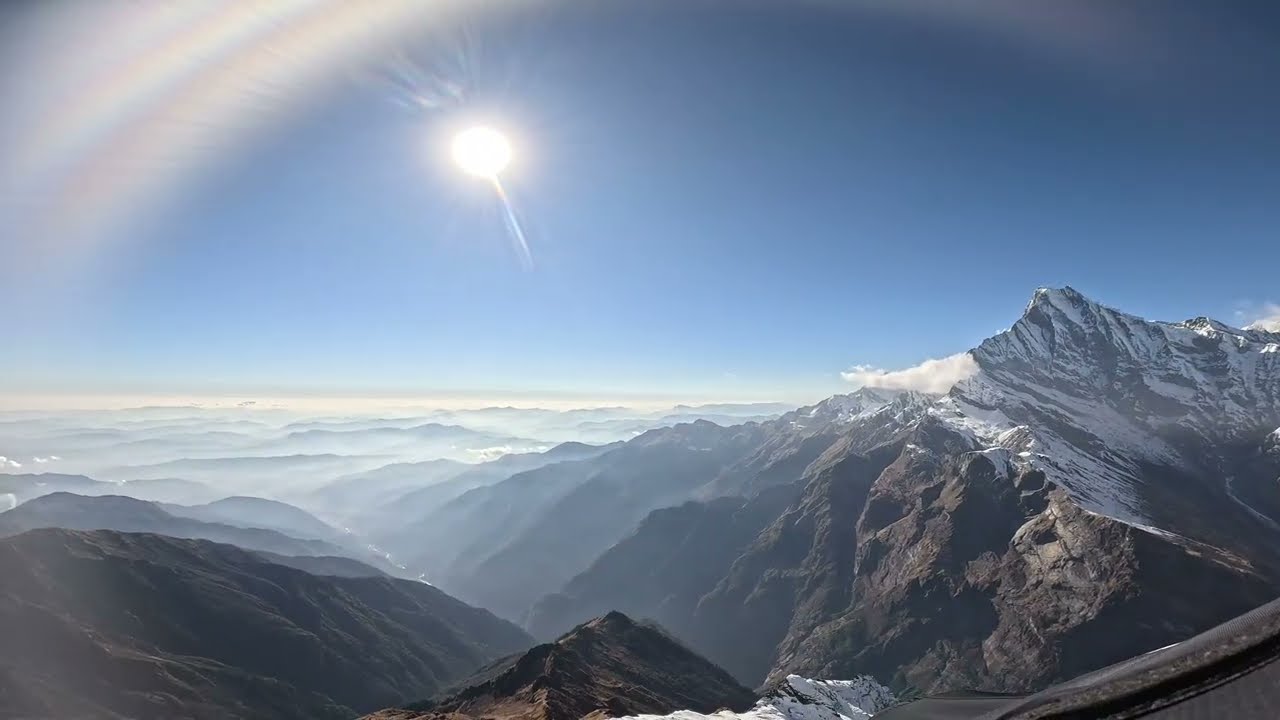 Paragliding In Pokhara Annapurna Range Second Flight With My New Glider Ozone Enzo3 Altitiude 5000m+