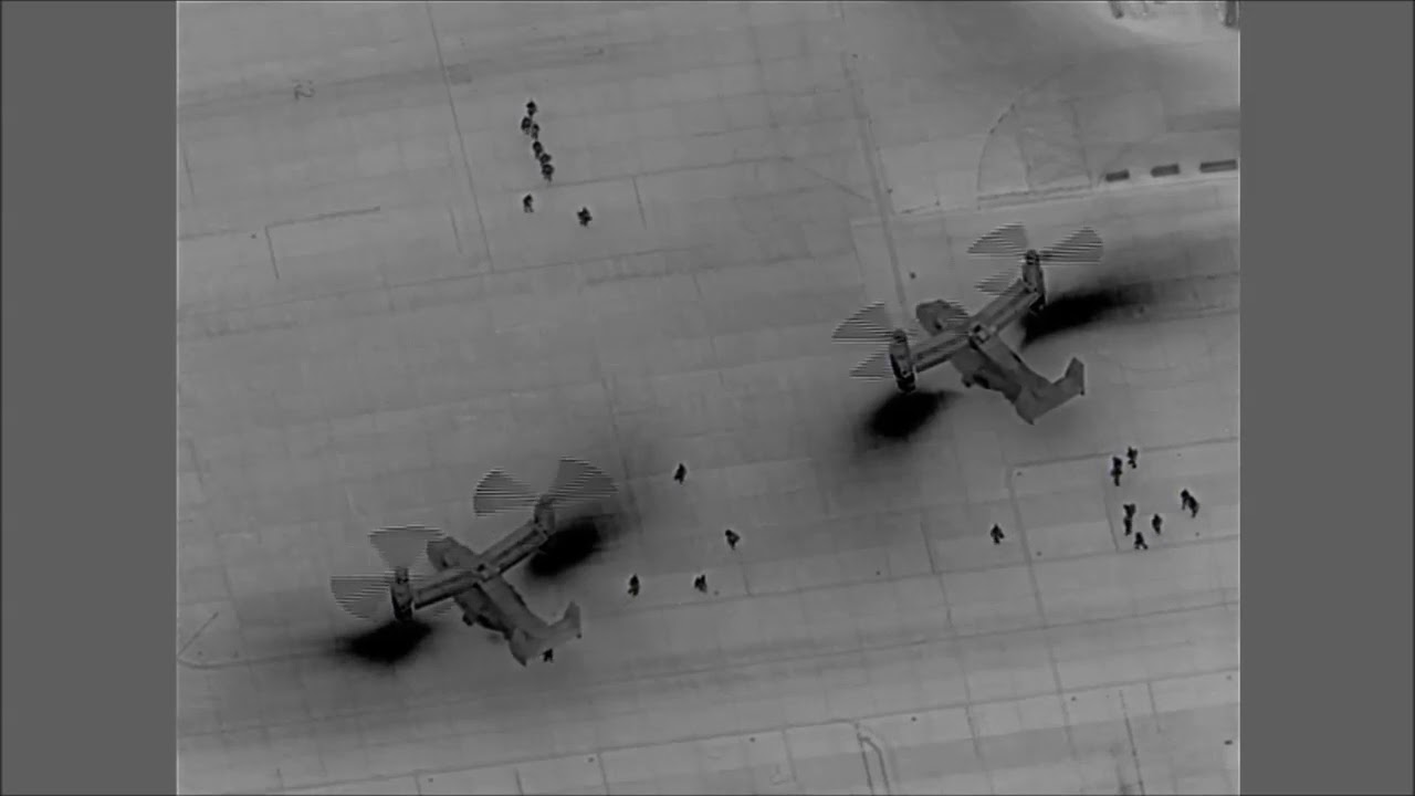 Night Vision Video Shows US Aircraft Bringing Marines to Baghdad Embassy
