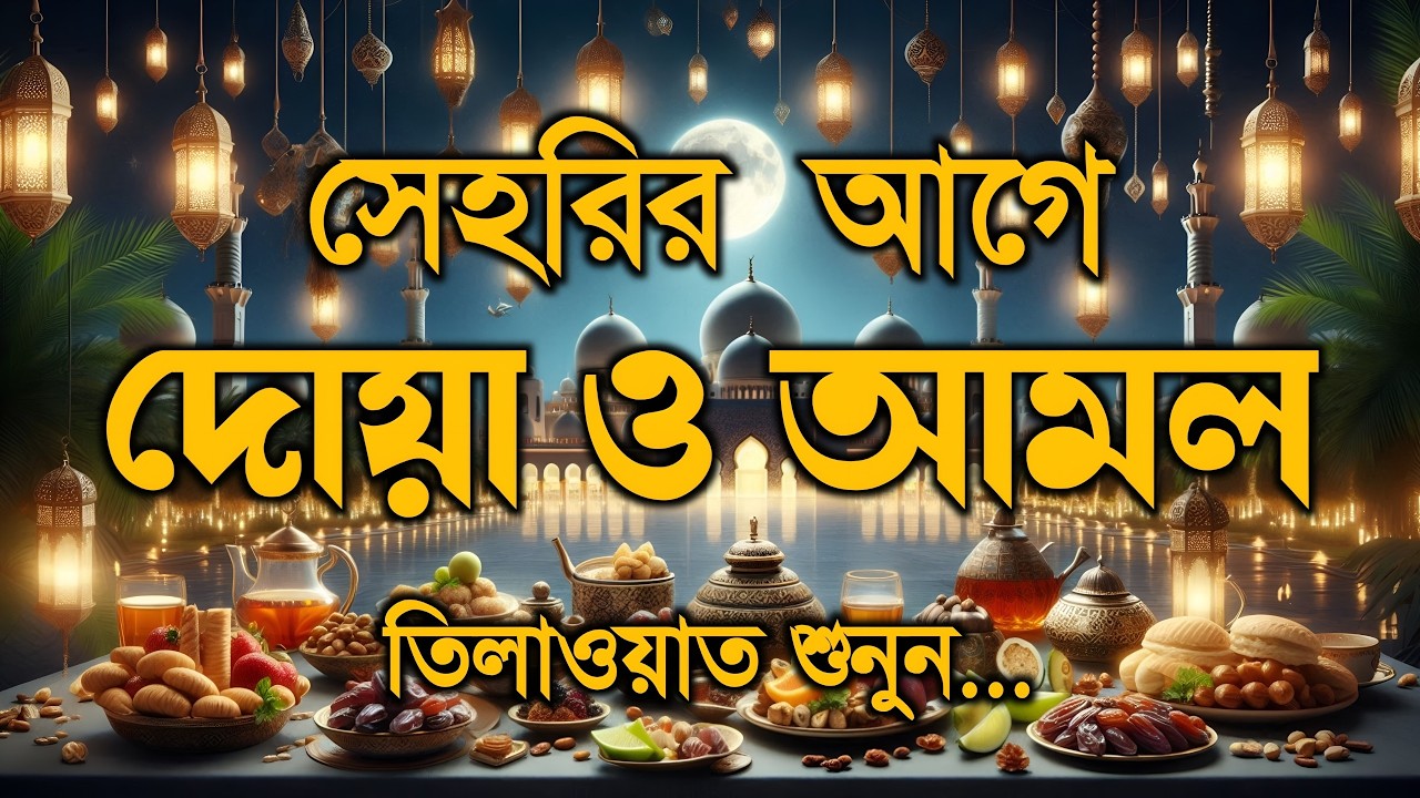 সেহরির আগে দোয়া ও আমল | এবং মন জুড়ানো কুরআন তেলাওয়াত | Ramadan Dua and Recitation