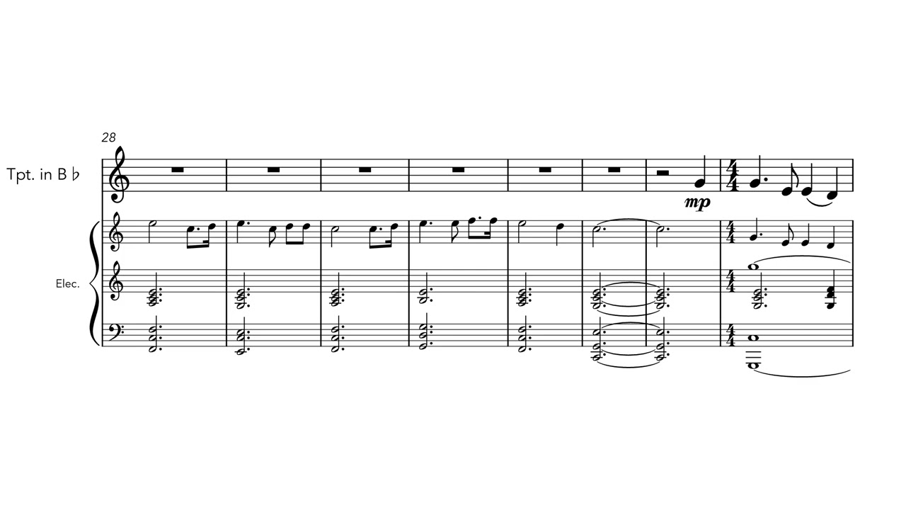Ethan Gough: close your eyes, my little one (2024), for trumpet and sound file