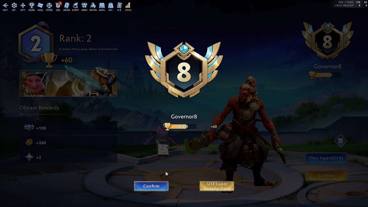 Auto Gladiators - Troll Warlord with Magic damage