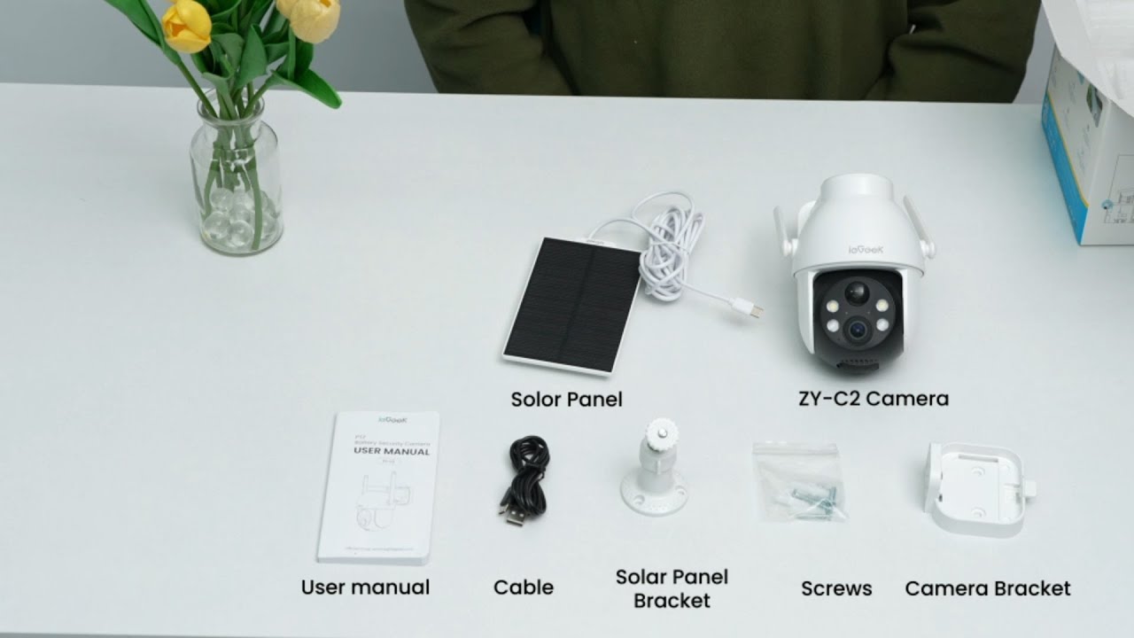 ieGeek ZY-C2 Battery Camera With Solar Panel Unboxing