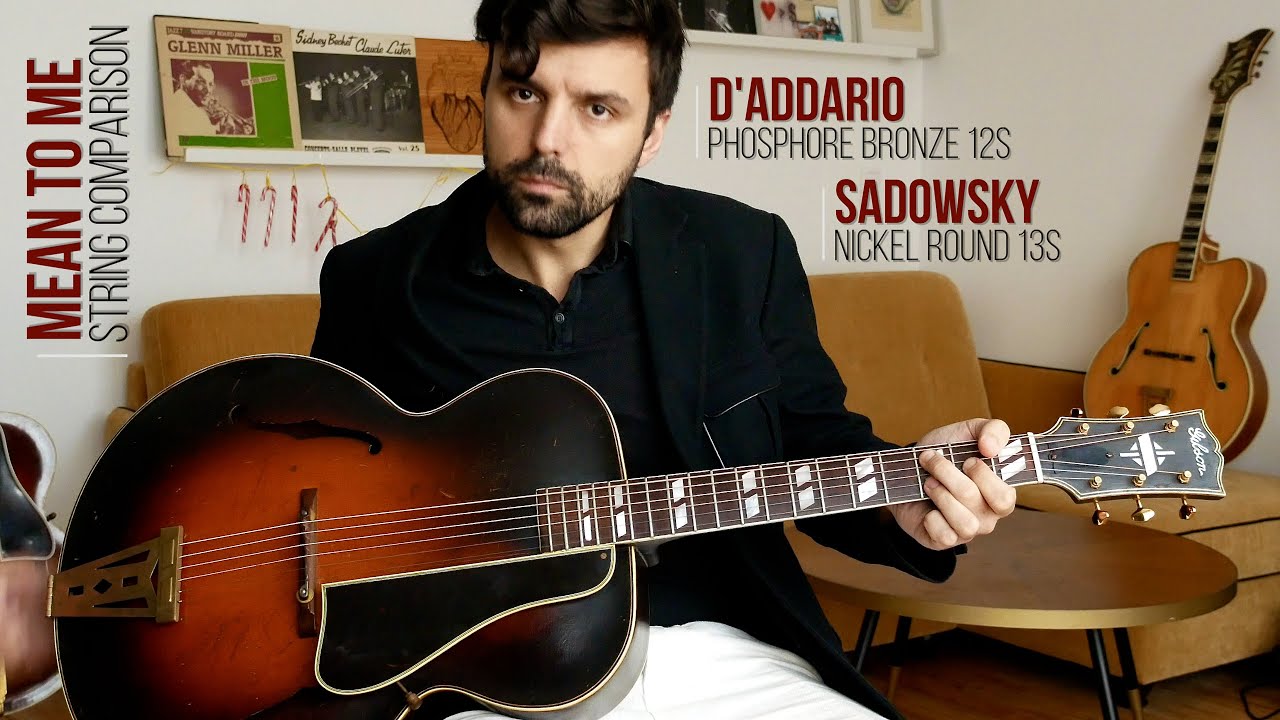 AS22/2 - String Comparison : Sadowsky nickel VS D'Addario Phosphore Bronze