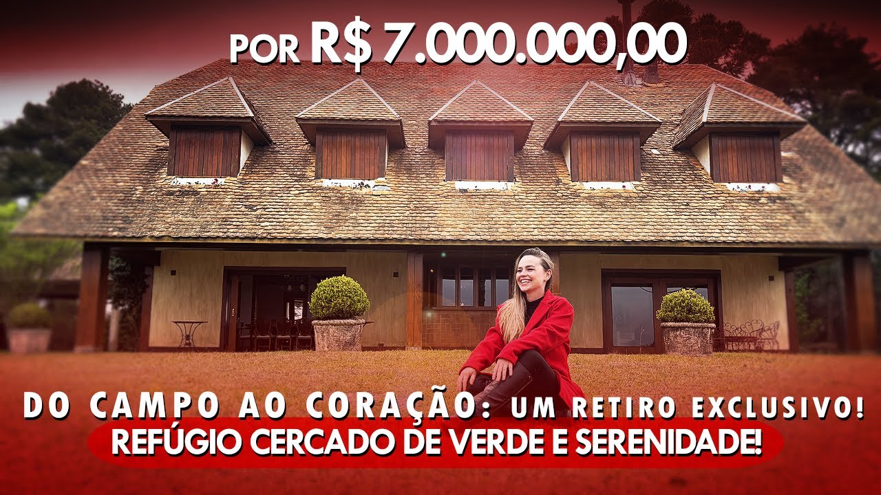 🍁 CASA DE CAMPO em Campos do Jordão. Majestosa em todos os detalhes!