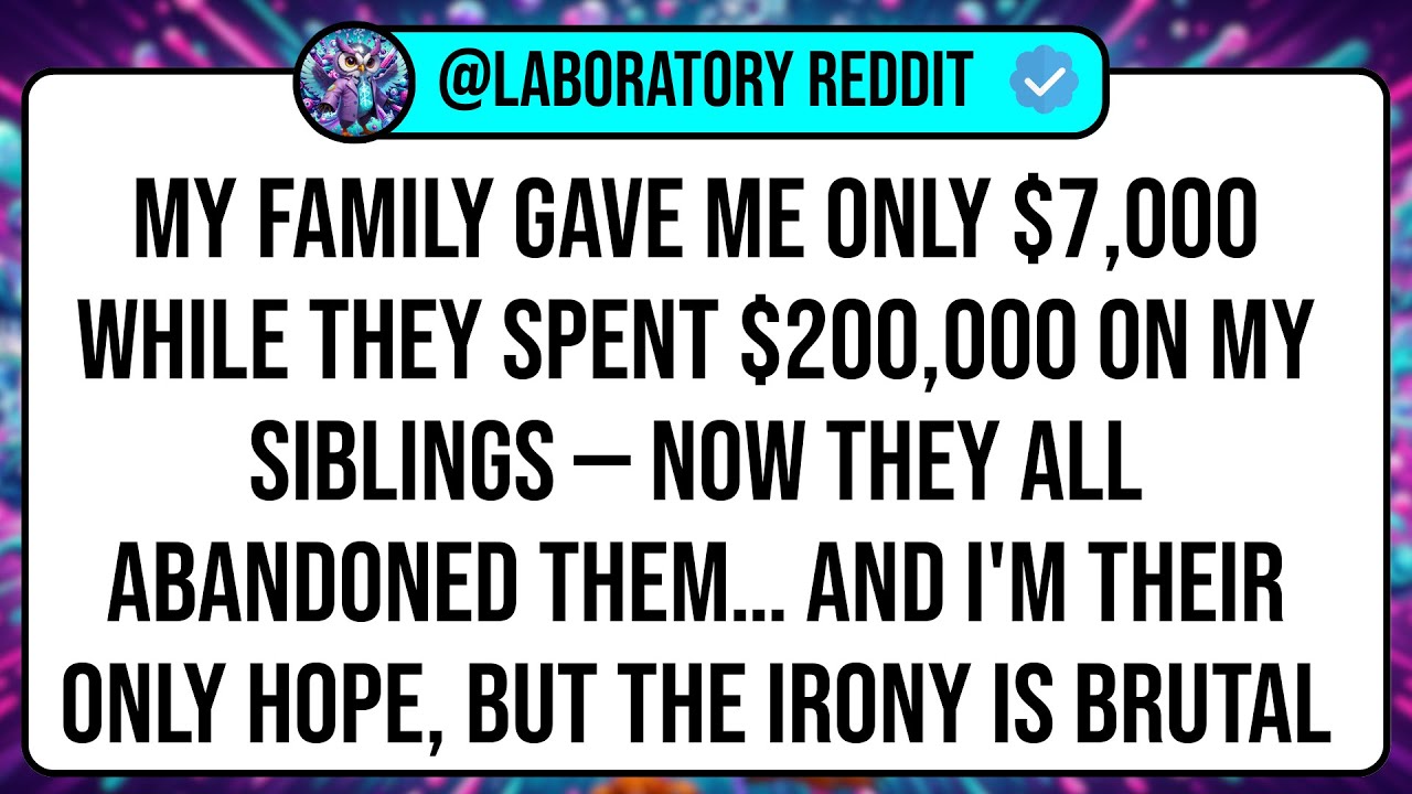 My Family Gave Me Only $7,000 While They Spent $200,000 on My Siblings — Now They All Abandoned ...