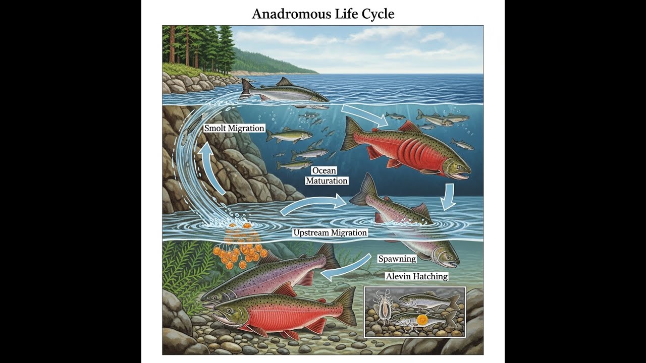 Anadromous Fish Migration: How Moon Phases Guide the Journey