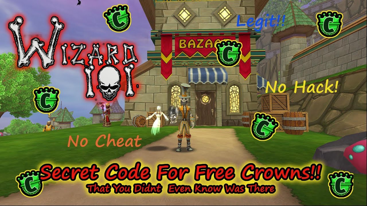 Wizard101 - Secret Code For Free Crowns You Didnt Know Was There