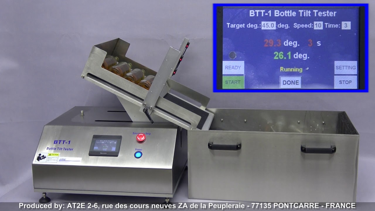 BTT 1 Bottle Tilt Tester with slide angle test [EN]