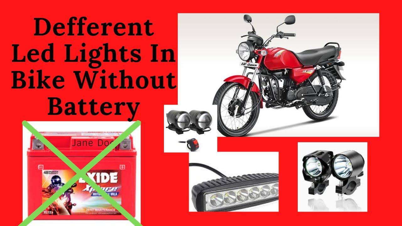 How To Install Led In Bike Without Battery | Bina Battery Ke Led Light Kaise lagaye