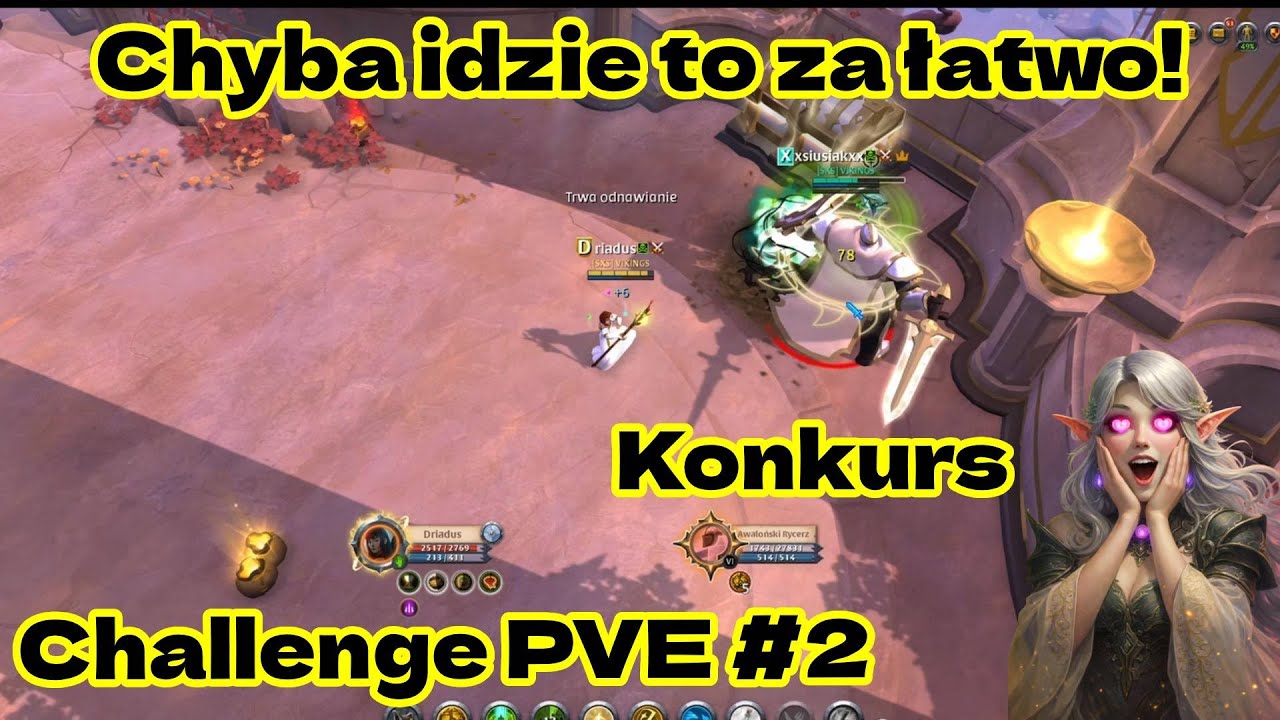 Challenge kończymy PVE - IDZIE TO ŁATWO - Albion online 100 lvl Challenge odc2.