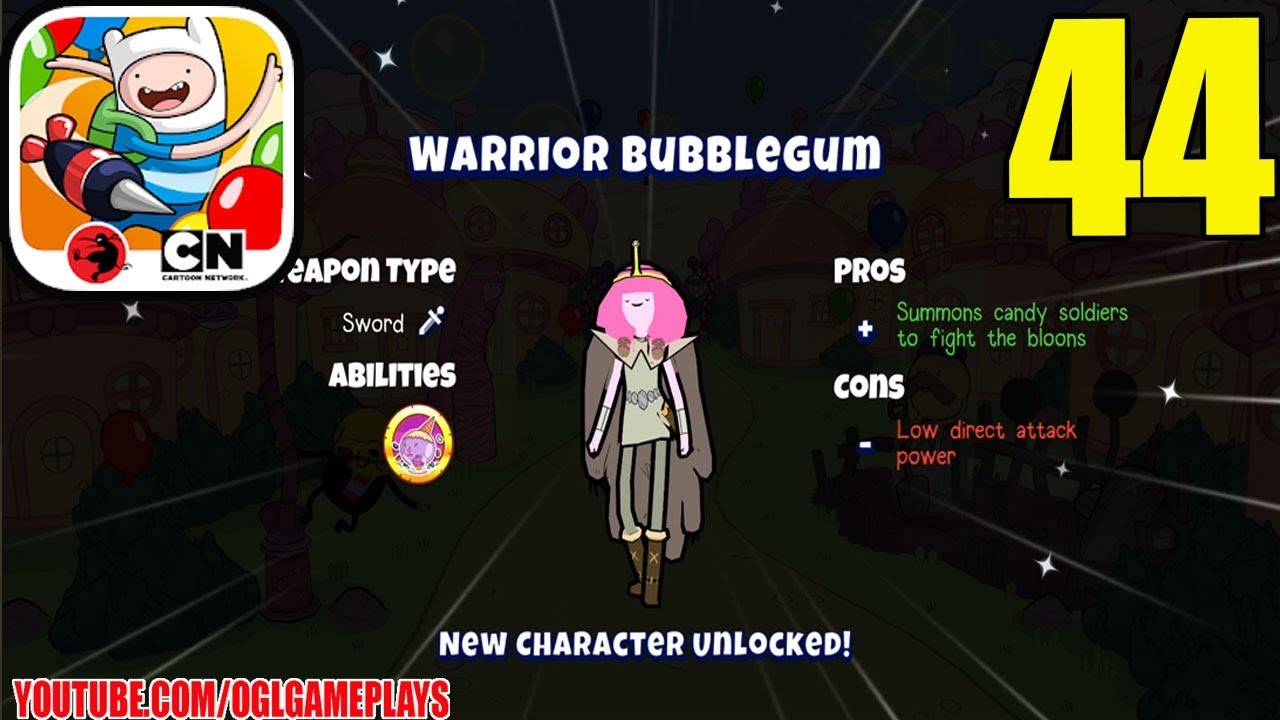 BLOONS ADVENTURE TIME TD - NECRO CANDY - HARD MODE + WARRIOR PB - Gameplays 44